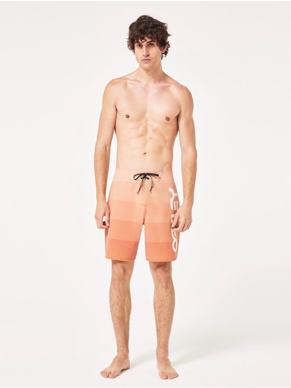 Oakley Men's Retro Mark 19" Boardshort, Size 32, Striped Ginger/Peach - Picture 4 of 7